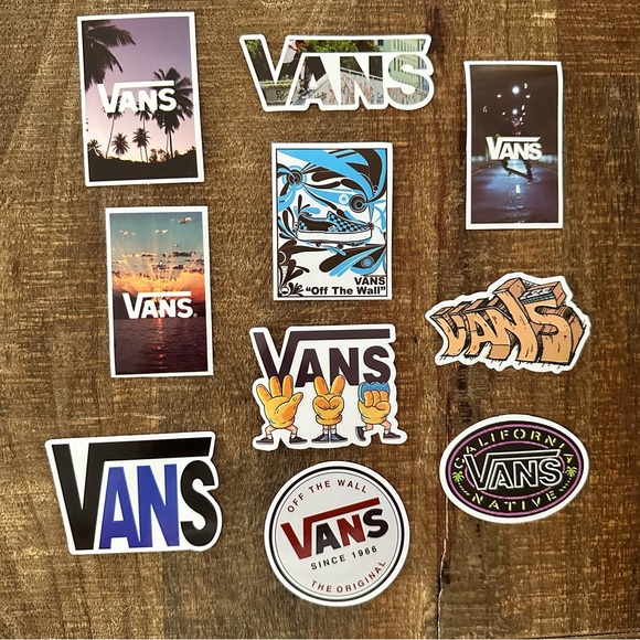 VANS STICKERS 10 UNIQUE STICKERS - Picture 1 of 4